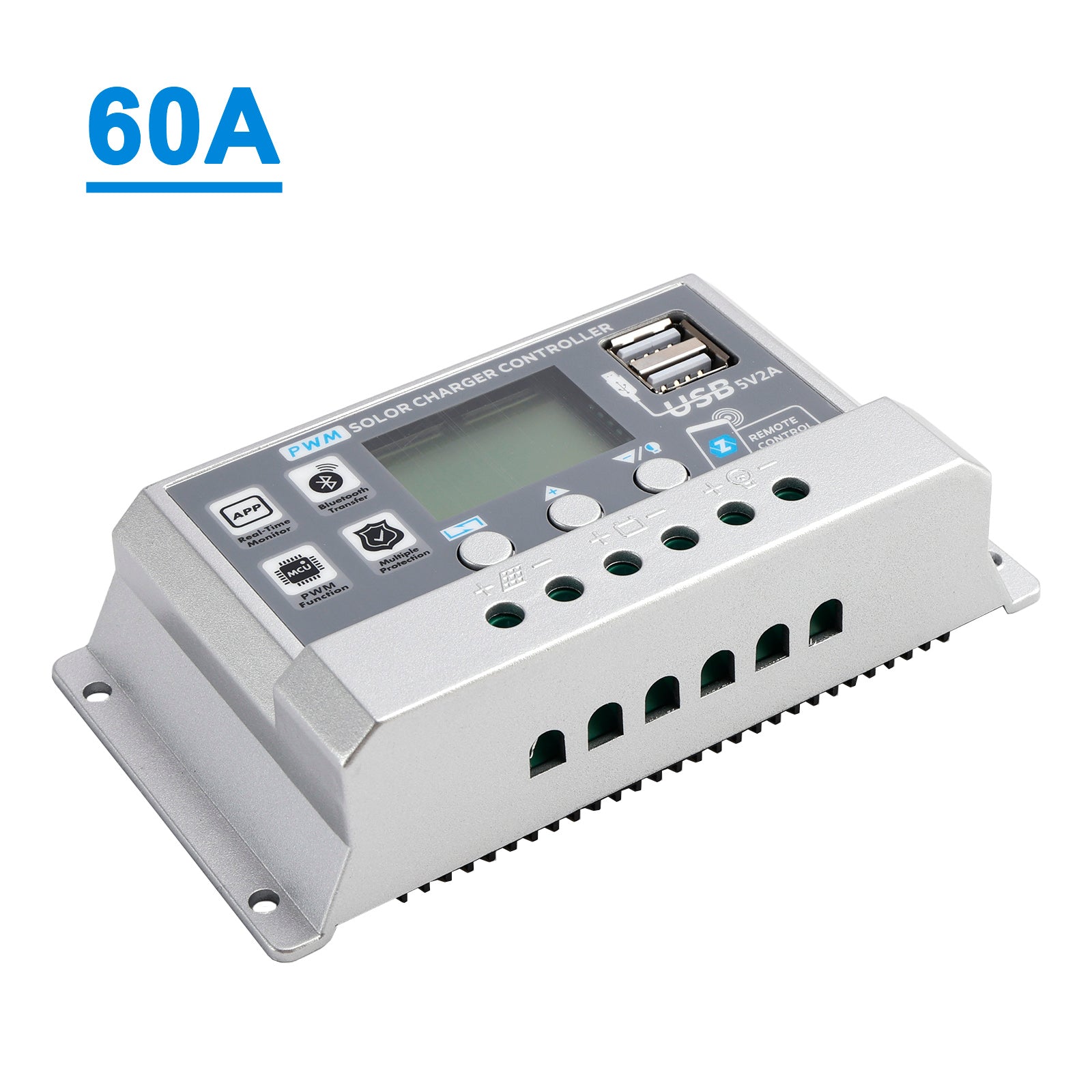 60A PWM Solar Controller Mobile APP Intelligent Control 12V24V Solar Controller