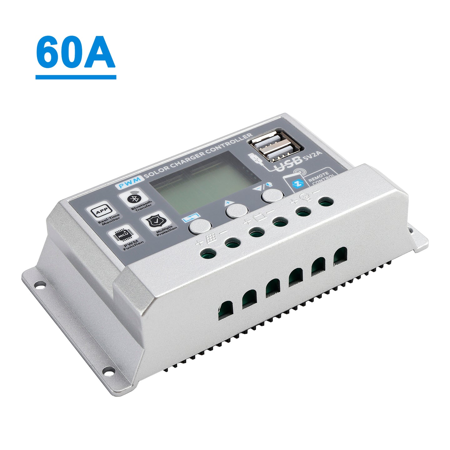 60A PWM Solar Controller Mobile APP Intelligent Control 12V24V Solar Controller