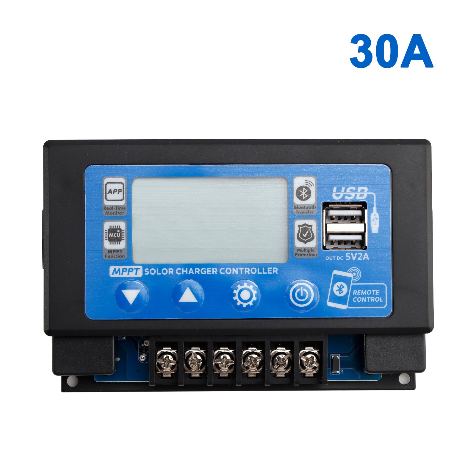 30A Embedded Snap-On Energy Storage Dedicated MPPT Solar Controller Bluetooth