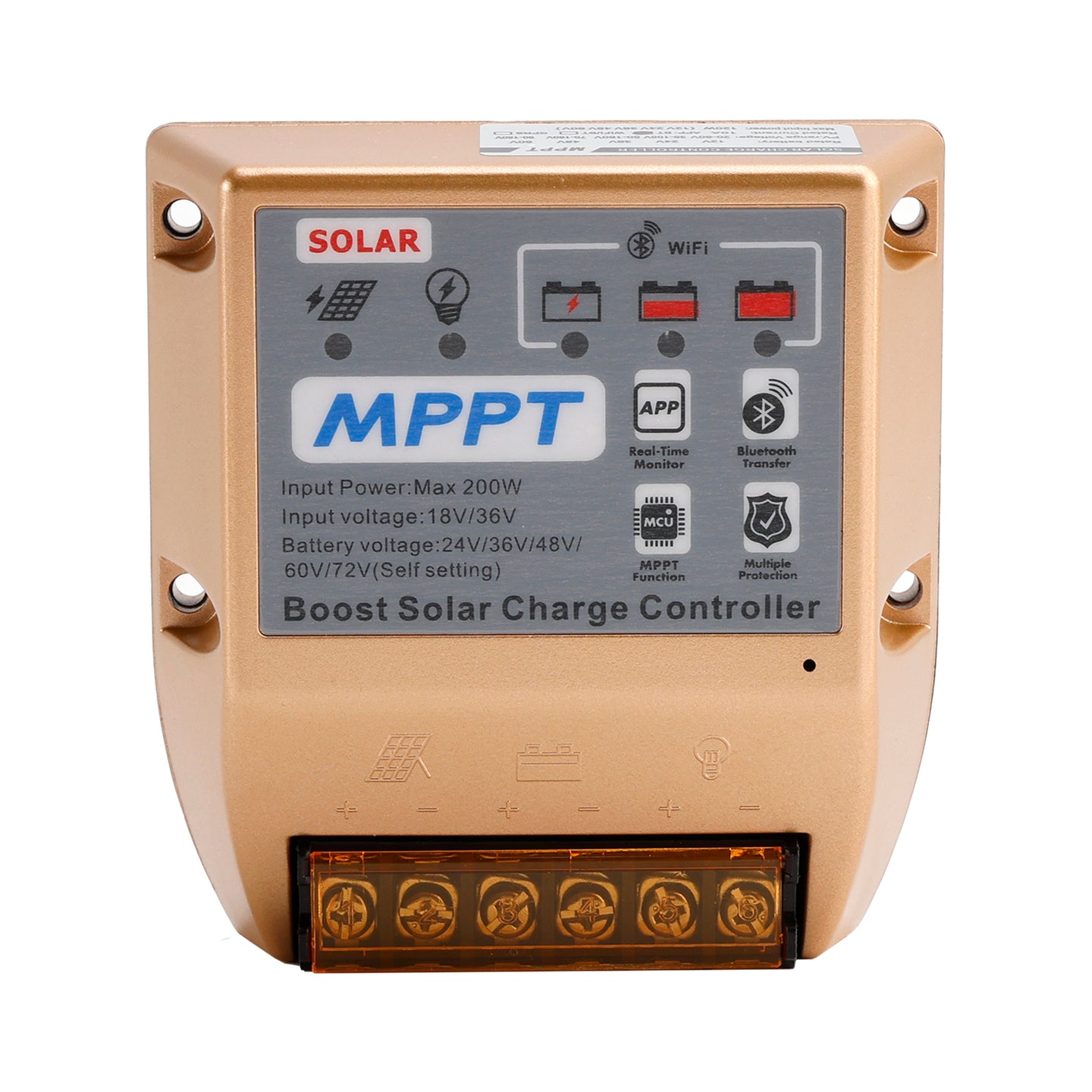10A Boost MPPT Solar Controller 24V36V48V60V72V Solar Electric Vehicle Charging