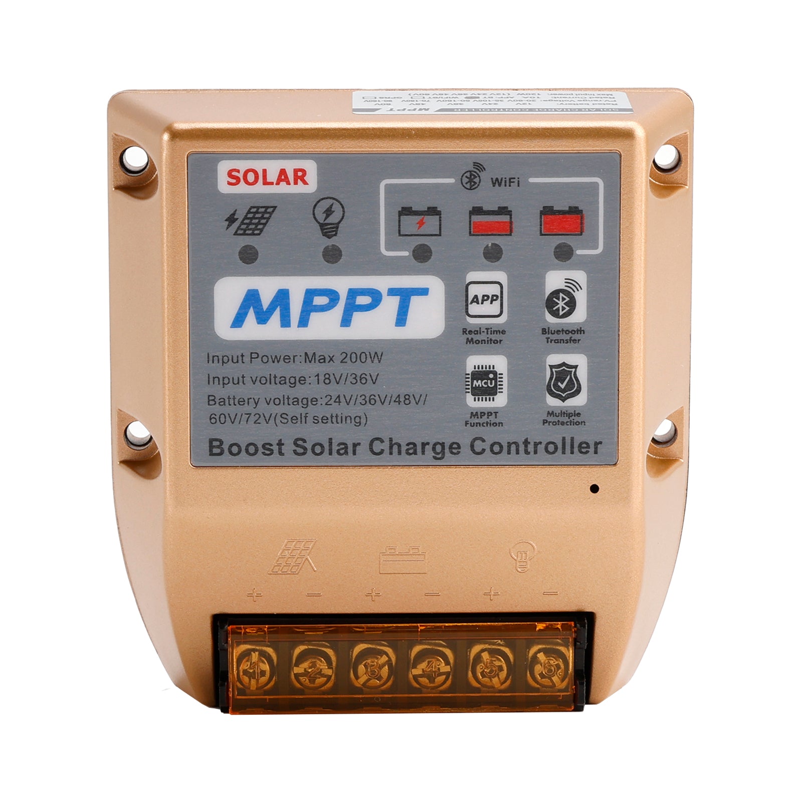 20A Boost MPPT Solar Controller 24V36V48V60V72V Solar Electric Vehicle Charging