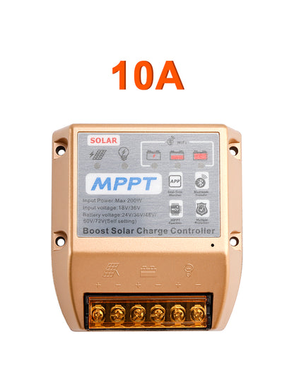 10A Boost MPPT Solar Controller 24V36V48V60V72V Solar Electric Vehicle Charging
