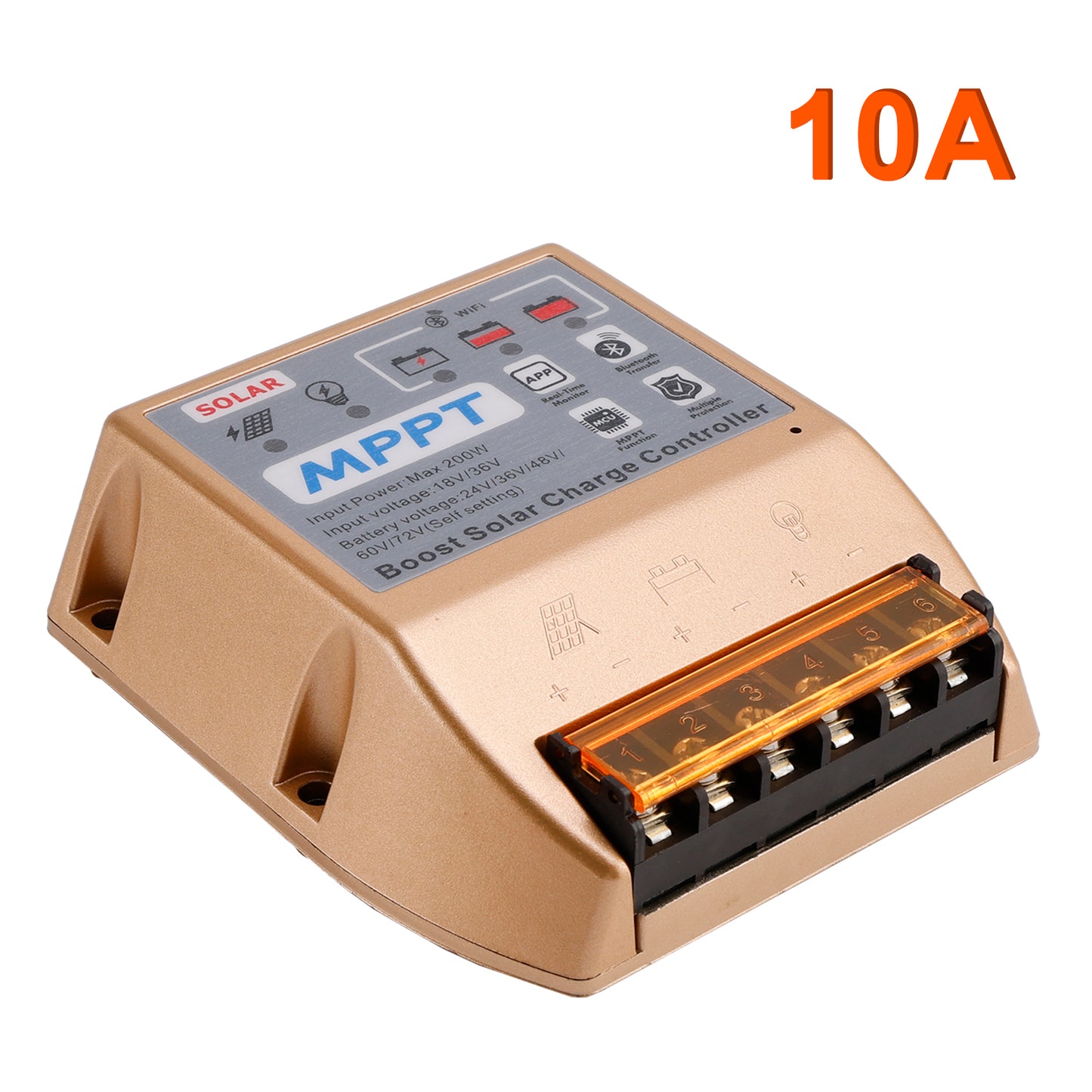 10A Boost MPPT Solar Controller 24V36V48V60V72V Solar Electric Vehicle Charging