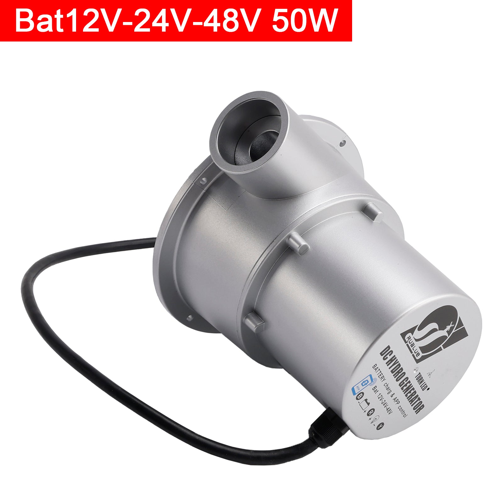 12V/24V/48V Water Flow Turbine Small Hydroelectric Generator Bat12V-24V-48V 50W