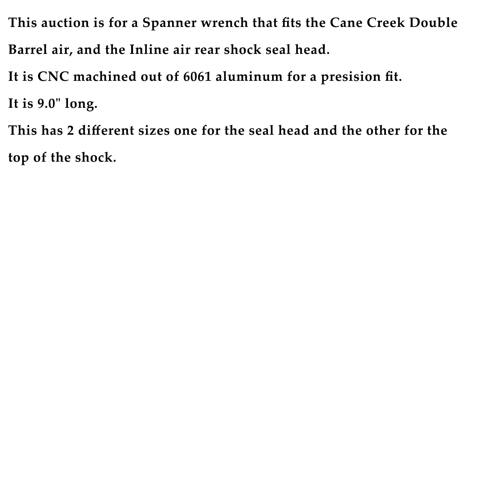 BCD0344 Seal Head Wrench Clone for Cane Creek DB Inline