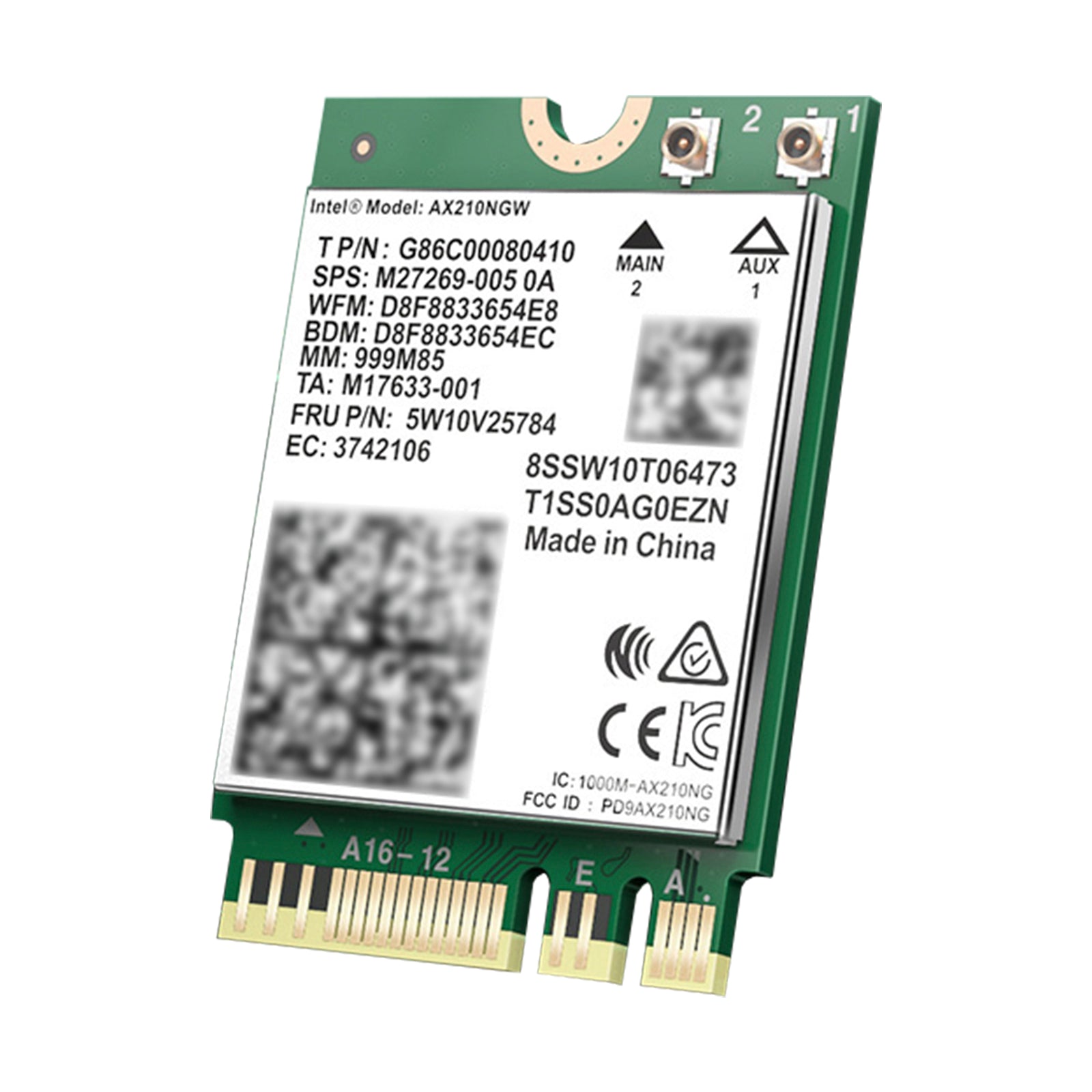 AX210 Module Bluetooth 5.2 Built-in Wireless Gigabit Network Card Supports WIFI6