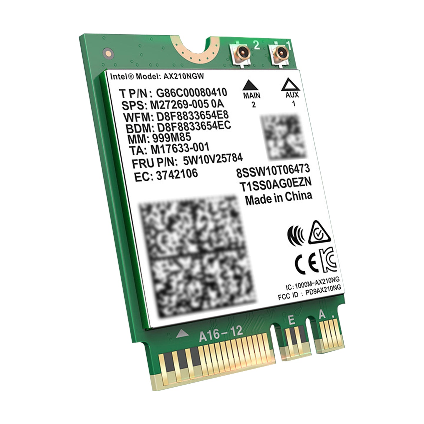 AX210 Module Bluetooth 5.2 Built-in Wireless Gigabit Network Card Supports WIFI6