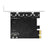 HUB 2.0 PCIE to USB 2.0 Expansion Card Moschip Adapter Card 4PIN Power Supply