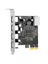 HUB 2.0 PCIE to USB 2.0 Expansion Card Moschip Adapter Card 4PIN Power Supply