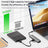5 in 1 TYPE-C to USB3.0*1+USB2.0*1+PD100W/USB-C Data+HDMI+100M Network Card PC