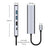 5 in 1 TYPE-C to USB3.0*1+USB2.0*1+PD100W/USB-C Data+HDMI+100M Network Card PC