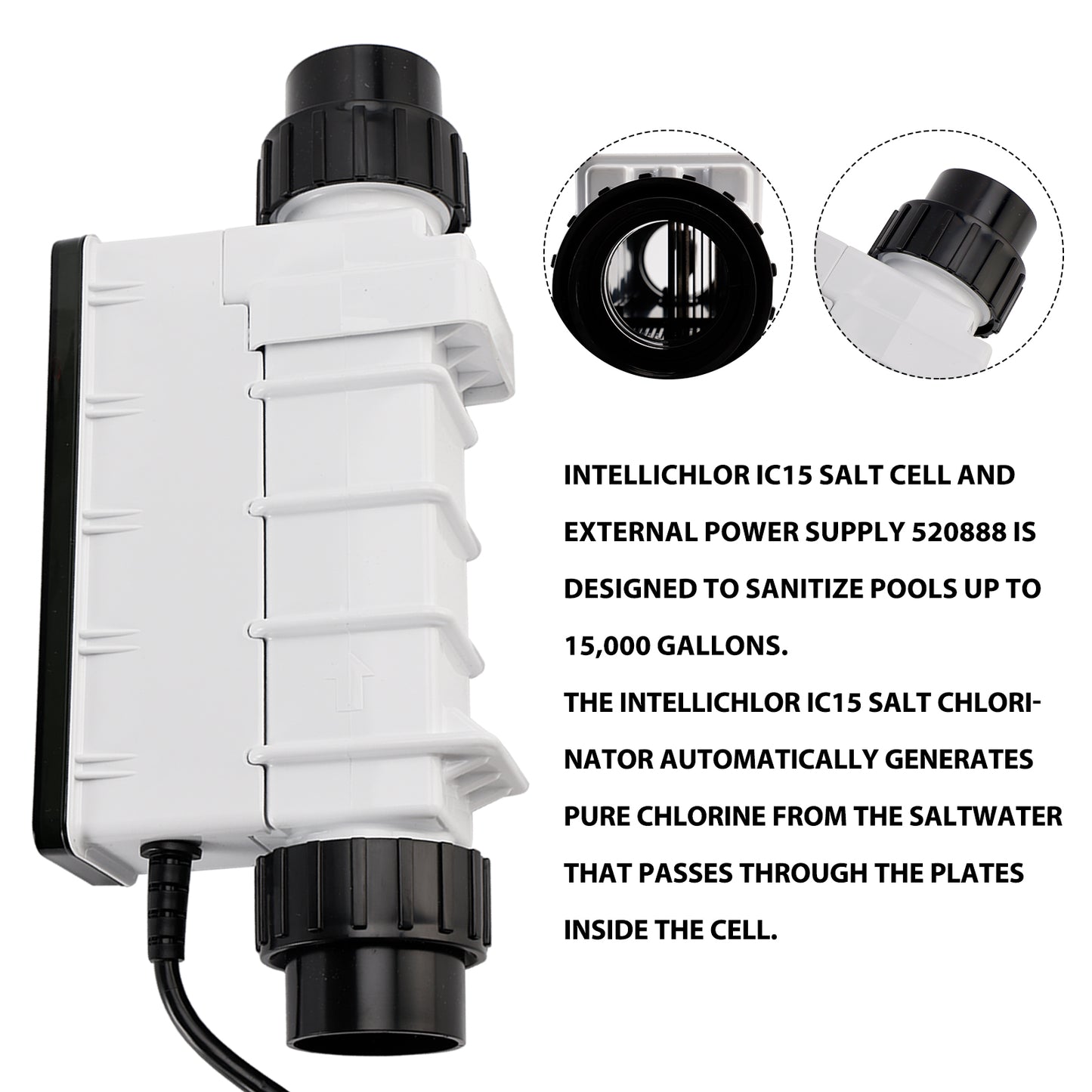 IC15 EC-520888 Salt Cell Chlorine Generator Replacement Salt Cell Systems