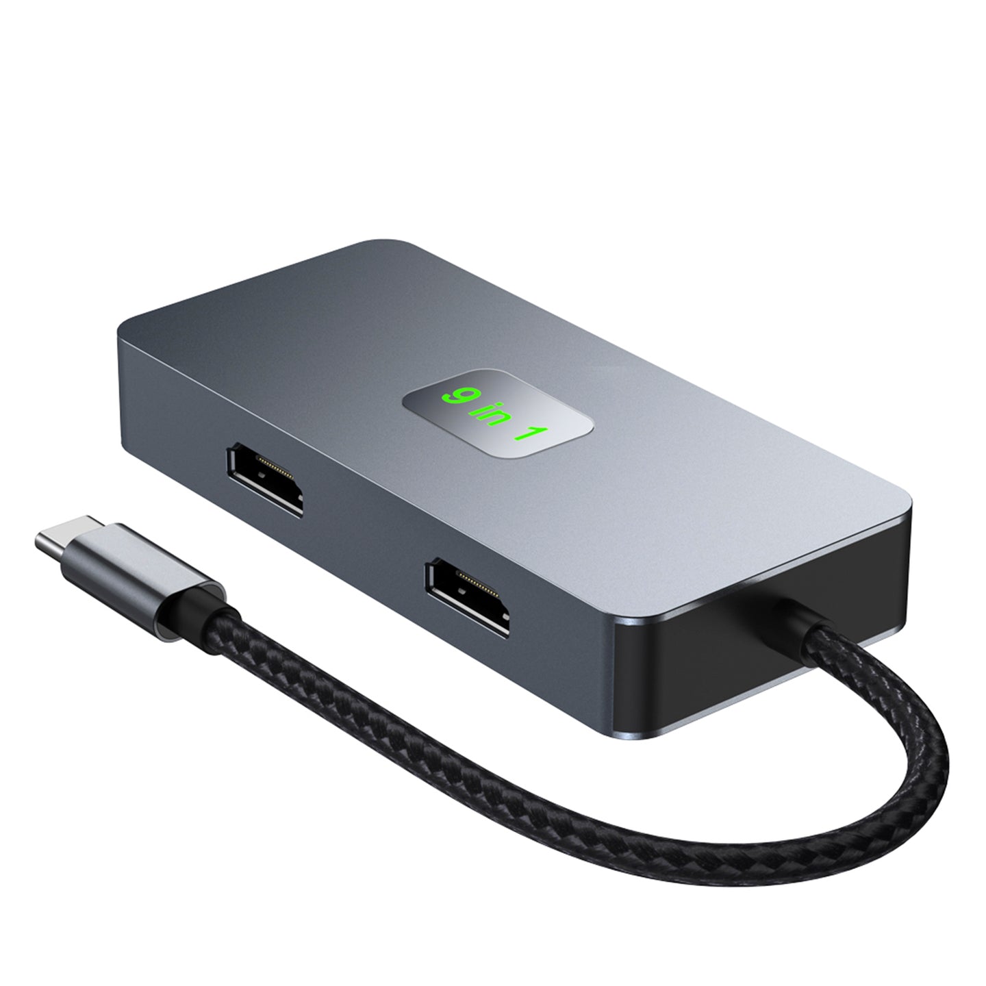 9 in 1 TYPE-C to RJ45 (Gigabit)+USB3.0*3+HDMI+USB-CS Data+PD100W+SD/TF MacBook