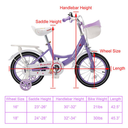 16 inch Vibrant Kid Bike with Flash Wheels & Adjustable Comfort