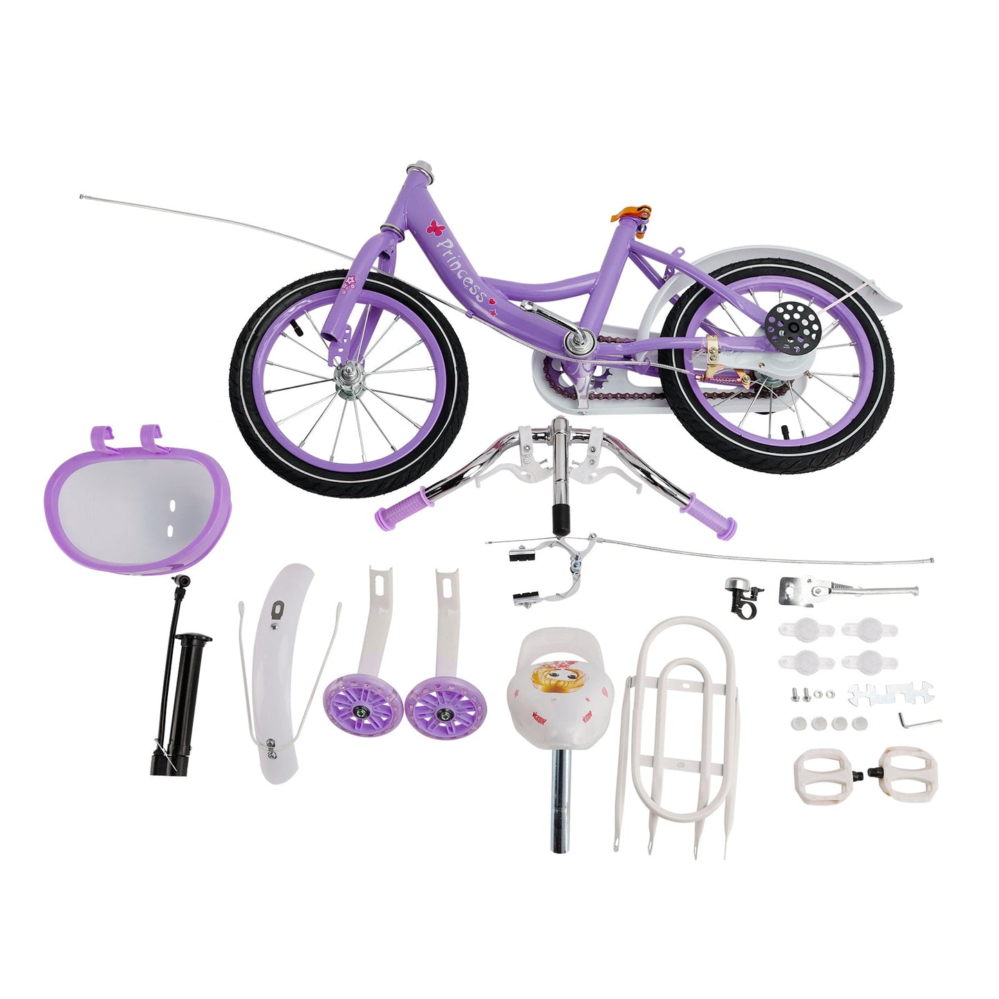16 inch Vibrant Kid Bike with Flash Wheels & Adjustable Comfort