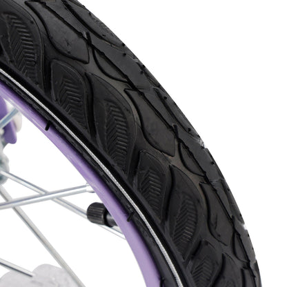 Purple 16 inch Kids Bicycle Girls Bike with Auxiliary Wheels