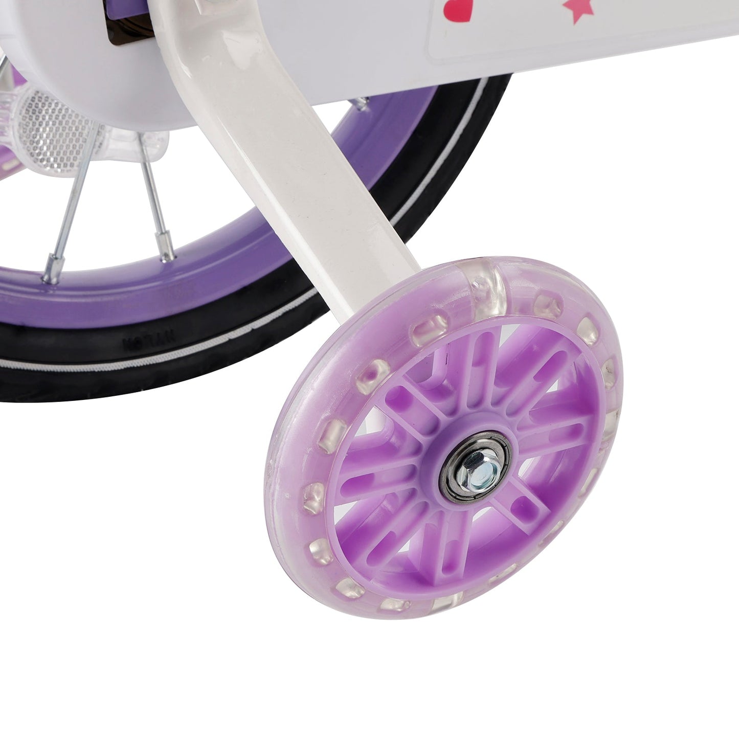 Purple 16 inch Kids Bicycle Girls Bike with Auxiliary Wheels