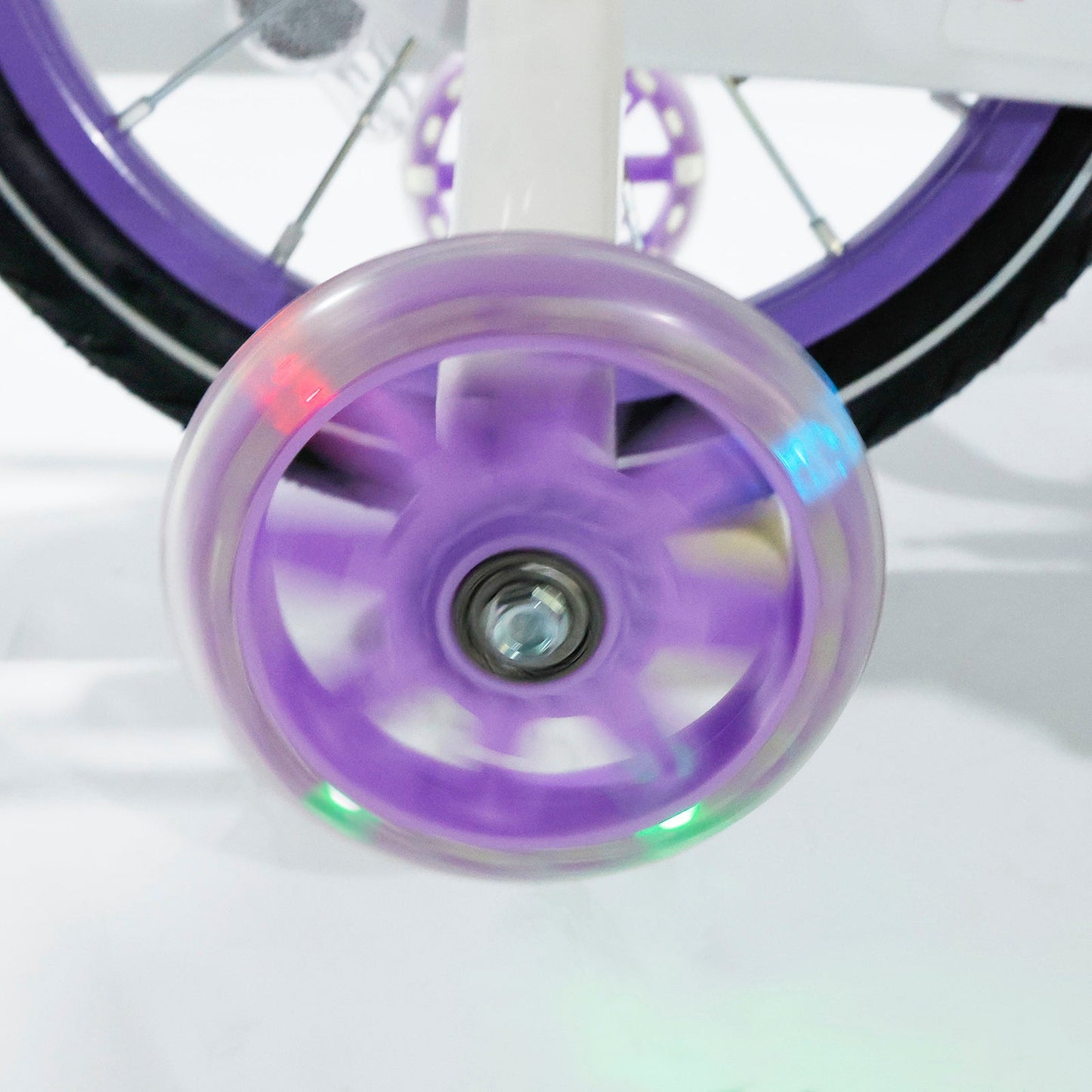 Purple 16 inch Kids Bicycle Girls Bike with Auxiliary Wheels