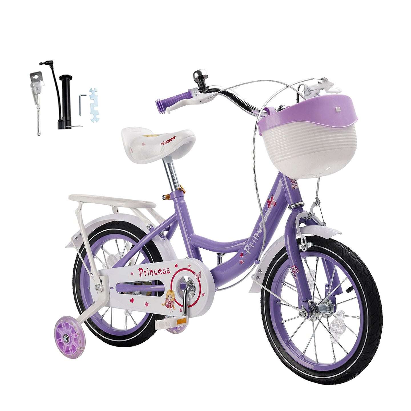 16 inch Vibrant Kid Bike with Flash Wheels & Adjustable Comfort