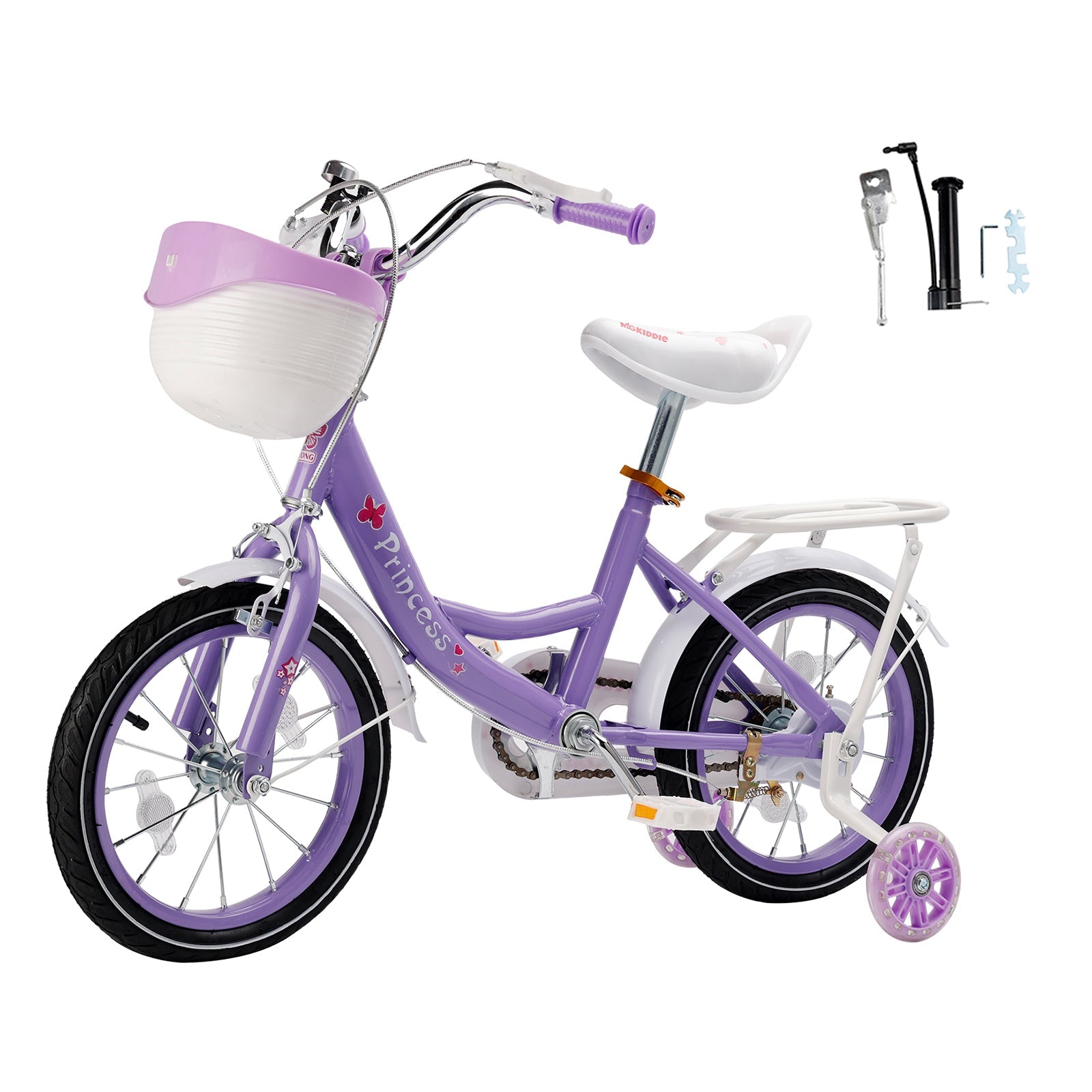 16 inch Vibrant Kid Bike with Flash Wheels & Adjustable Comfort