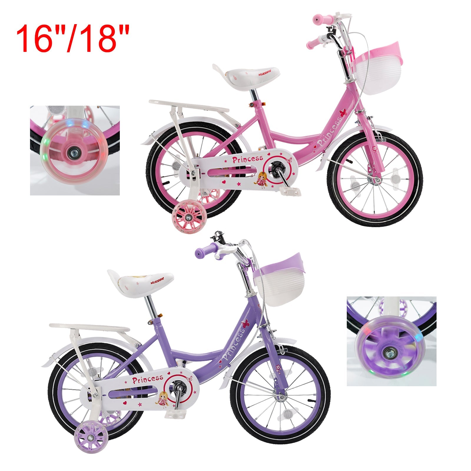 16 inch Girls Bicycle Girls Bike Pink/Purple (Copy)