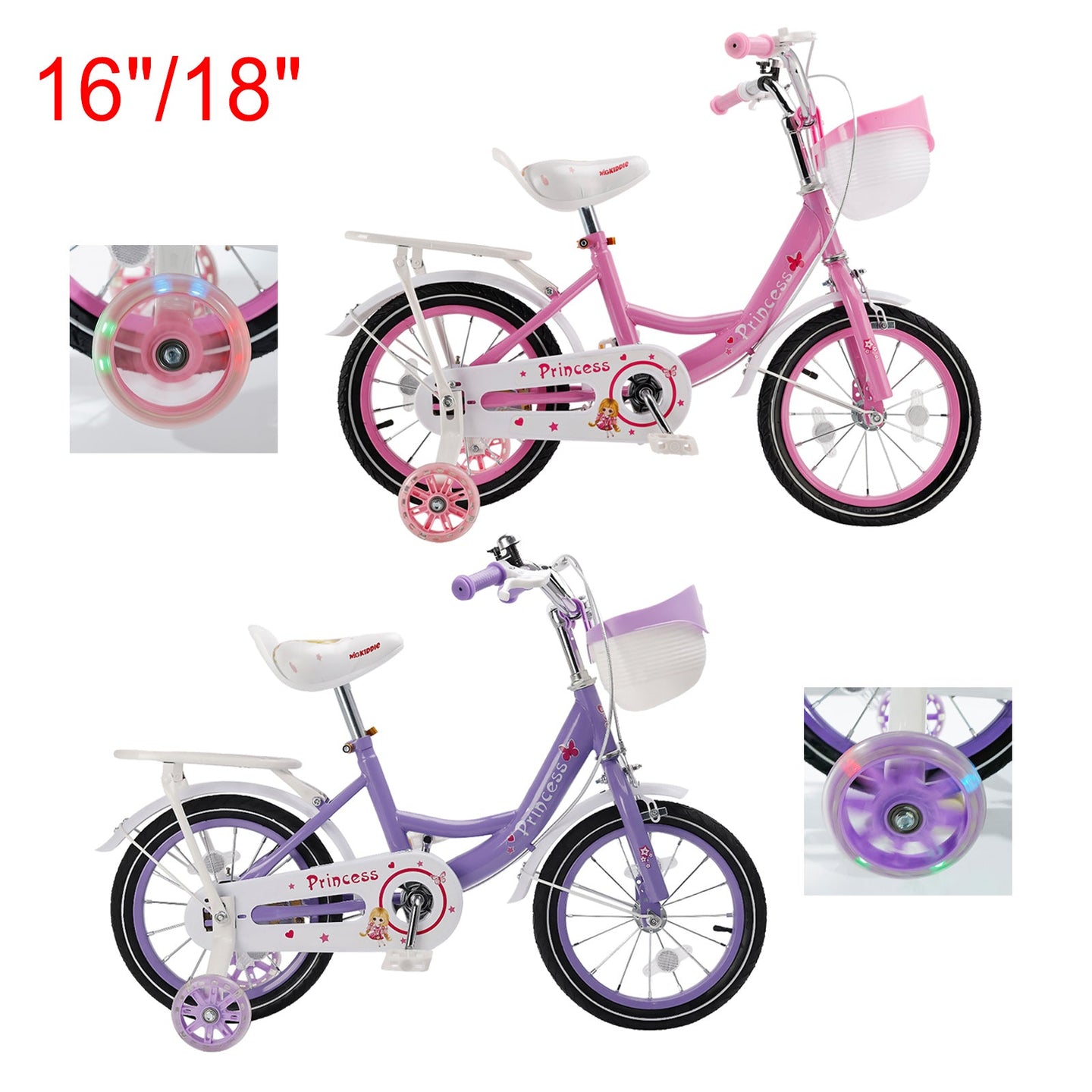 16 inch Girls Bicycle Girls Bike Pink/Purple (Copy)