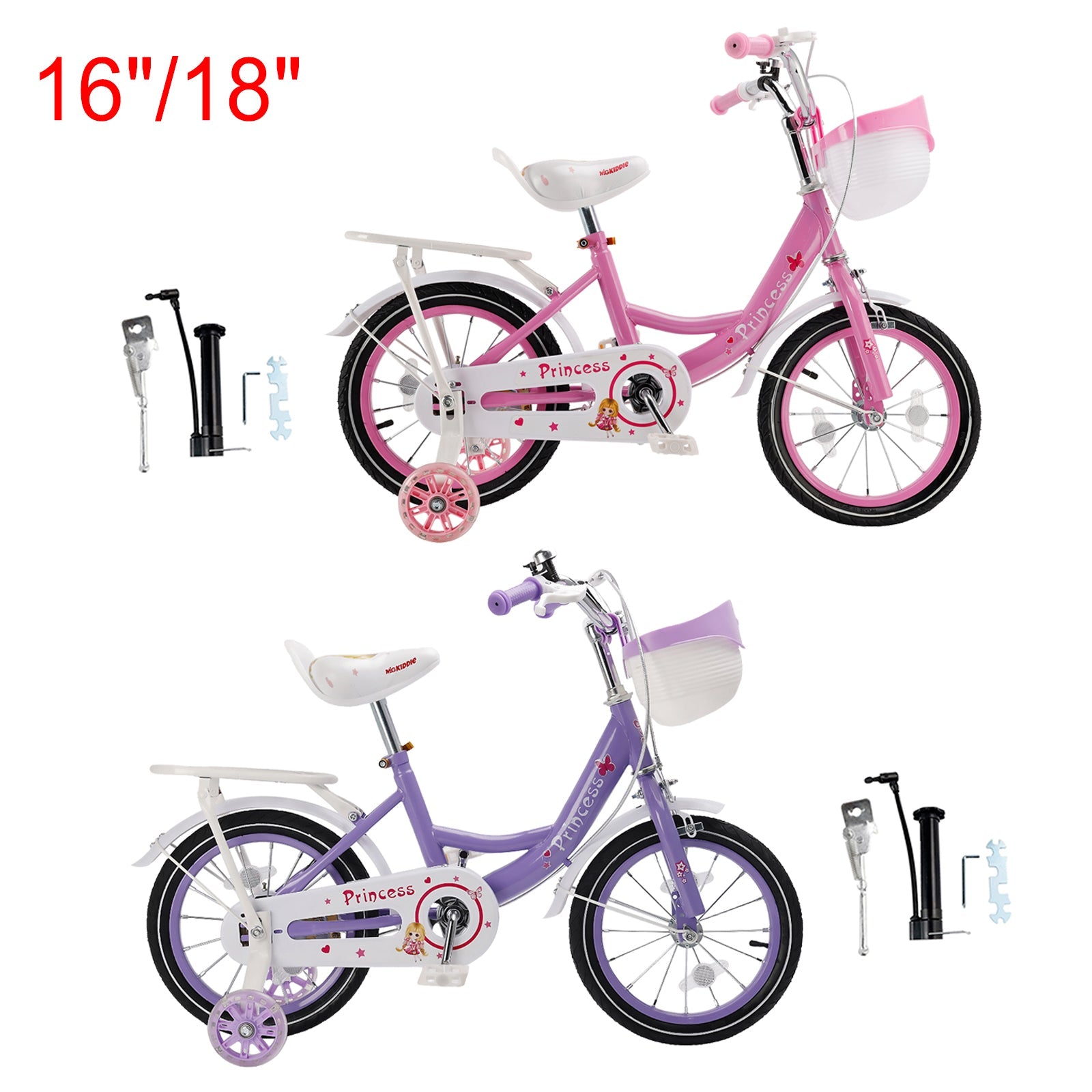 16 inch Girls Bicycle Girls Bike Pink/Purple (Copy)