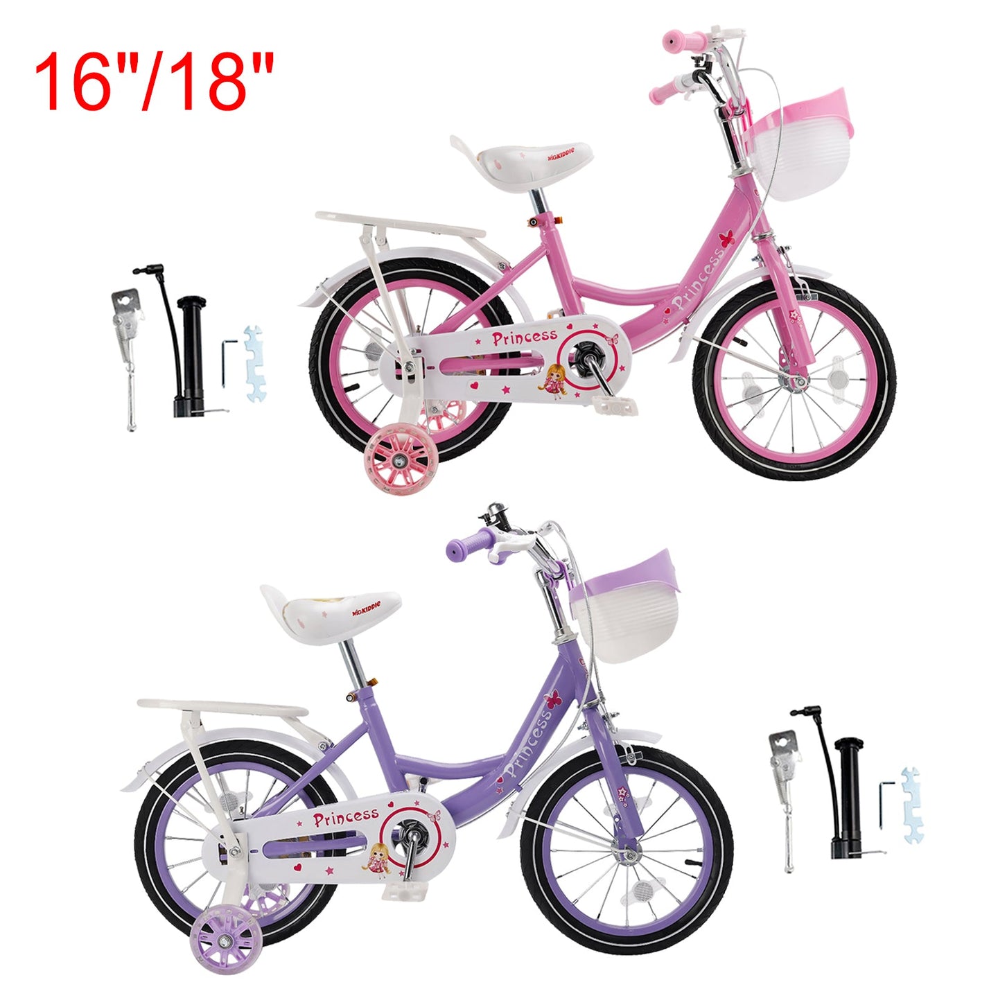 16 inch Girls Bicycle Girls Bike Pink/Purple (Copy)