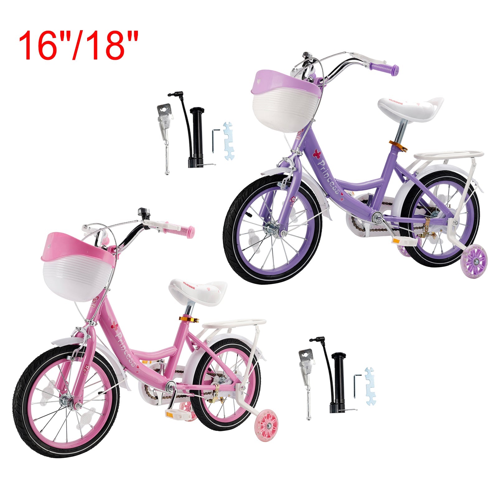 16 inch Girls Bicycle Girls Bike Pink/Purple (Copy)