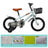 14 inch Kids Toddler Bicycle w/ Training Wheels Basket Cyan