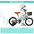 14 inch Kids Toddler Bicycle w/ Training Wheels Basket Cyan