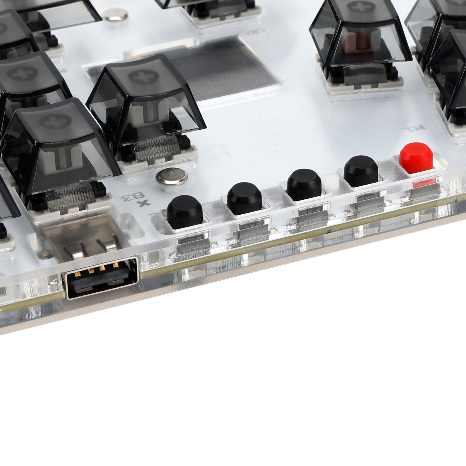 MustFun Hitbox Mini Stickless Controller Suitable For PC/PS3/PS4/Switch Black
