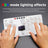 MustFun Hitbox Mini Stickless Controller Suitable For PC/PS3/PS4/Switch White