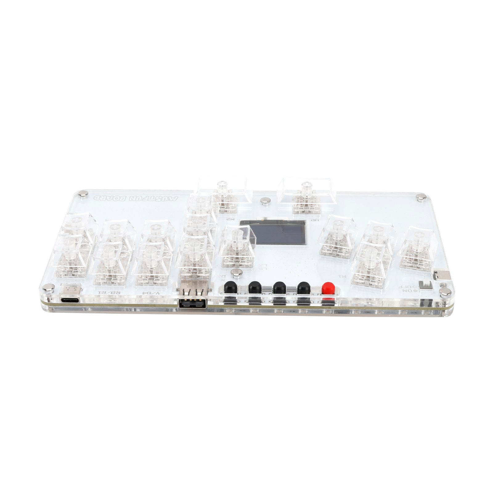 MustFun Hitbox Mini Stickless Controller Suitable For PC/PS3/PS4/Switch White
