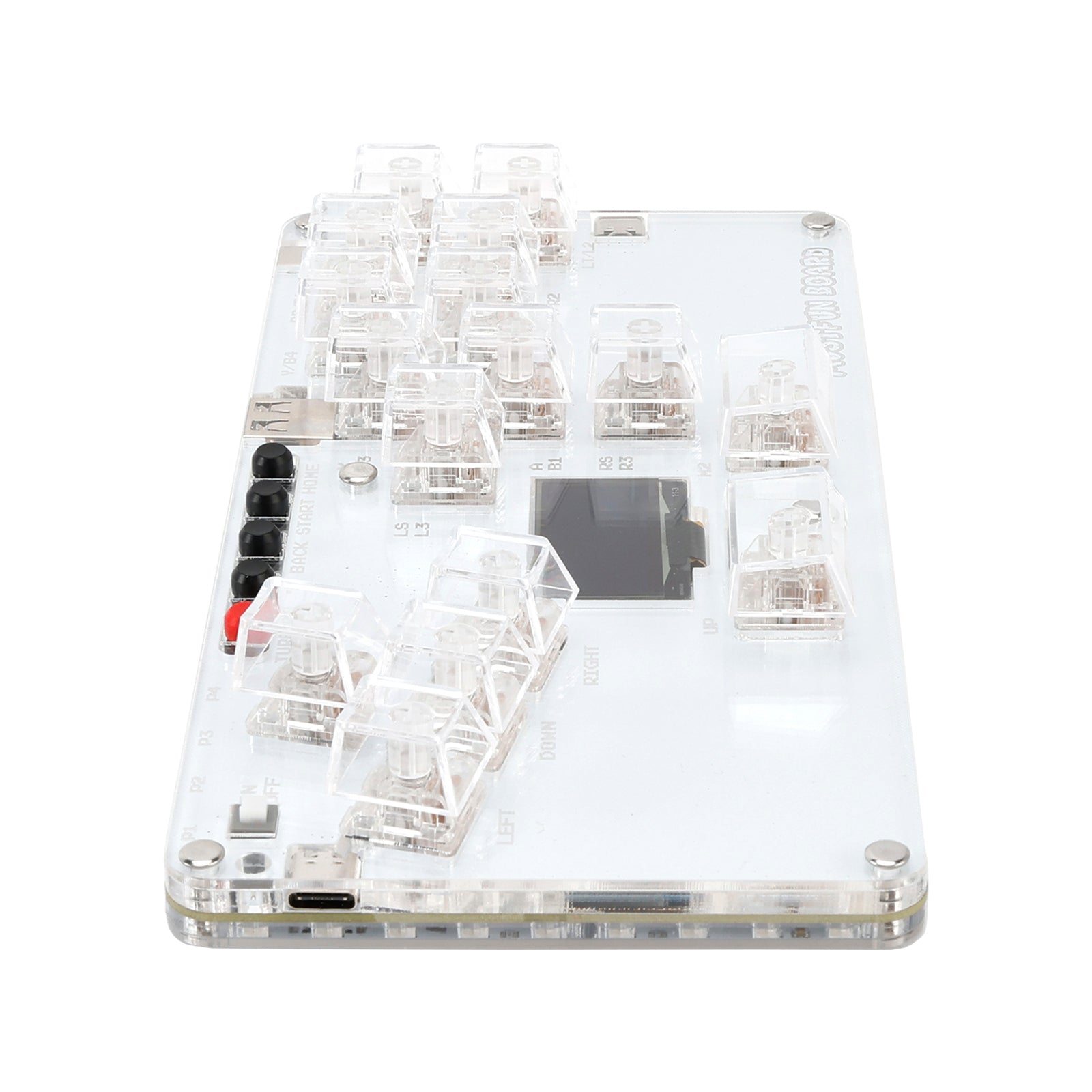 MustFun Hitbox Mini Stickless Controller Suitable For PC/PS3/PS4/Switch White
