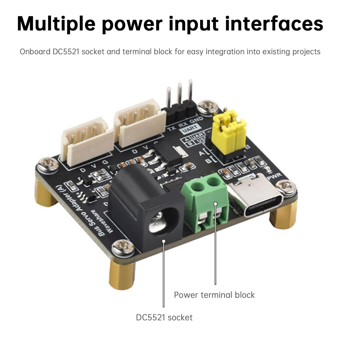 Raspberry Pi Serial Bus Servo Driver Board Module USB/UART Communication ESP32