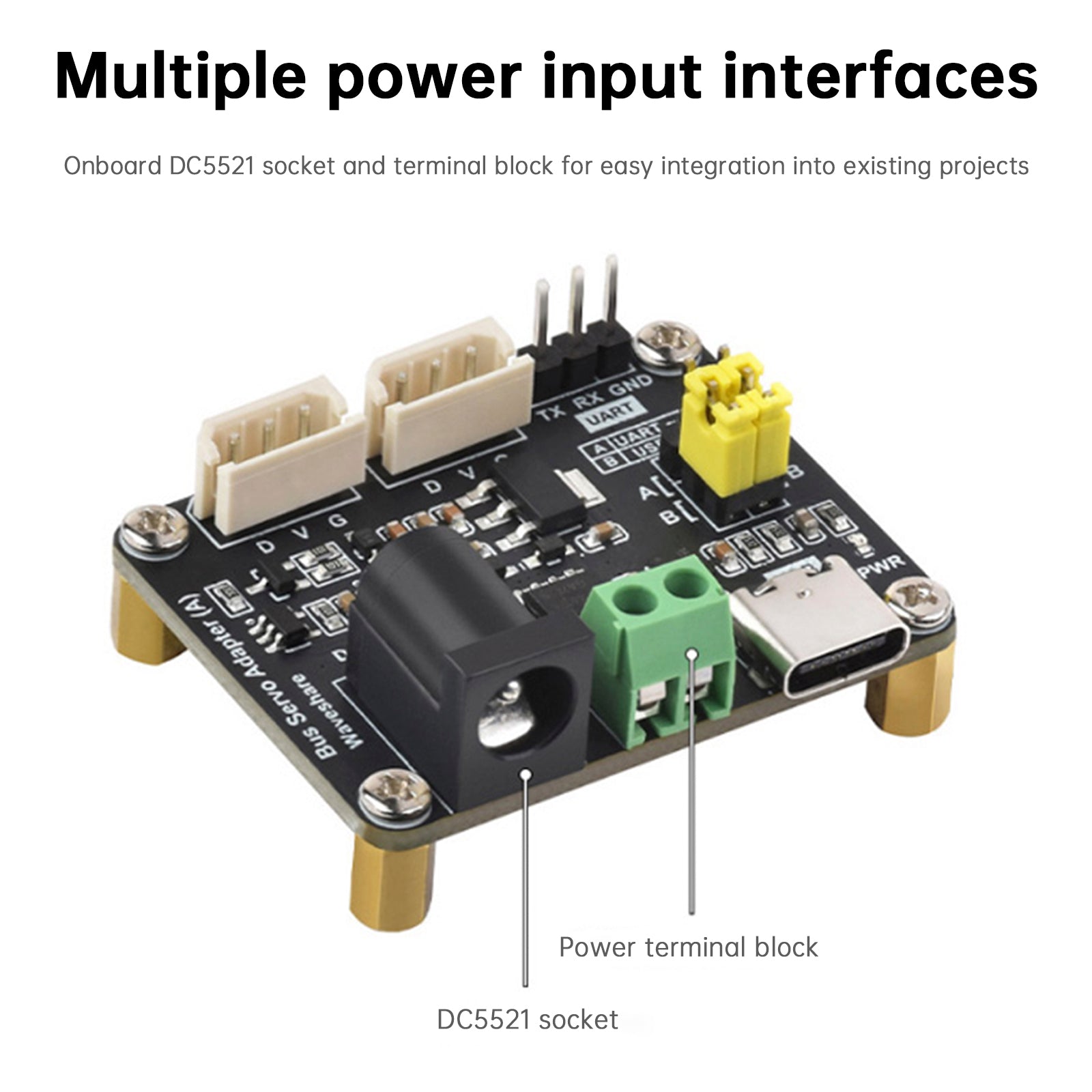 Raspberry Pi Serial Bus Servo Driver Board Module USB/UART Communication ESP32