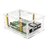 Raspberry Pi 5 PCI-E to M.2 Adapter Board Acrylic Box Adapter Case With Radiator