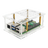 Raspberry Pi 5 PCI-E to M.2 Adapter Board Acrylic Box Adapter Case With Radiator