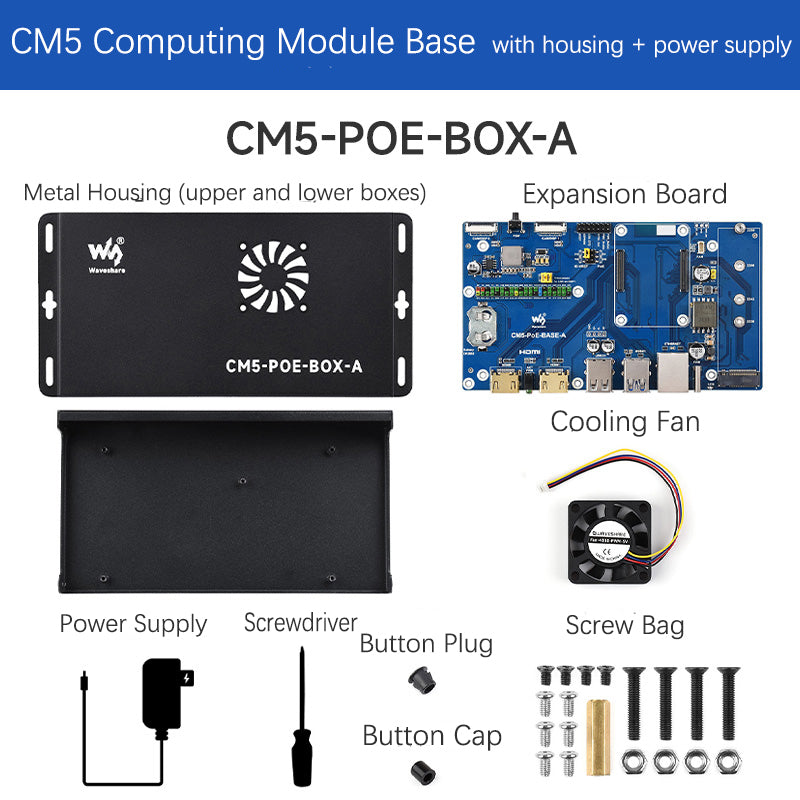 Raspberry Pi CM5 PoE Expansion Board Compute Module 5 Computing Module Baseboard