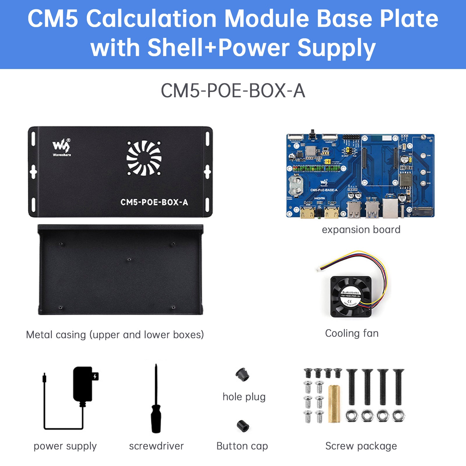 Raspberry Pi CM5 PoE Expansion Board Compute Module 5 Computing Module Baseboard
