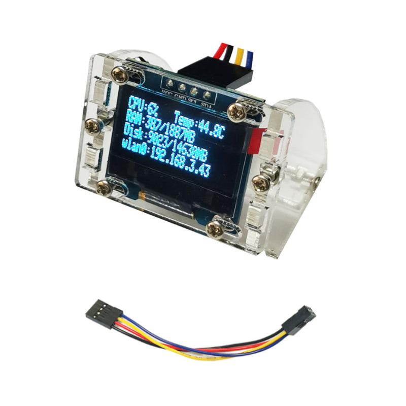 Raspberry Pi 4B 0.96-inch OLED Display Module CPU Temperature Display SSD1306