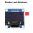 Raspberry Pi 4B 0.96-inch OLED Display Module CPU Temperature Display SSD1306