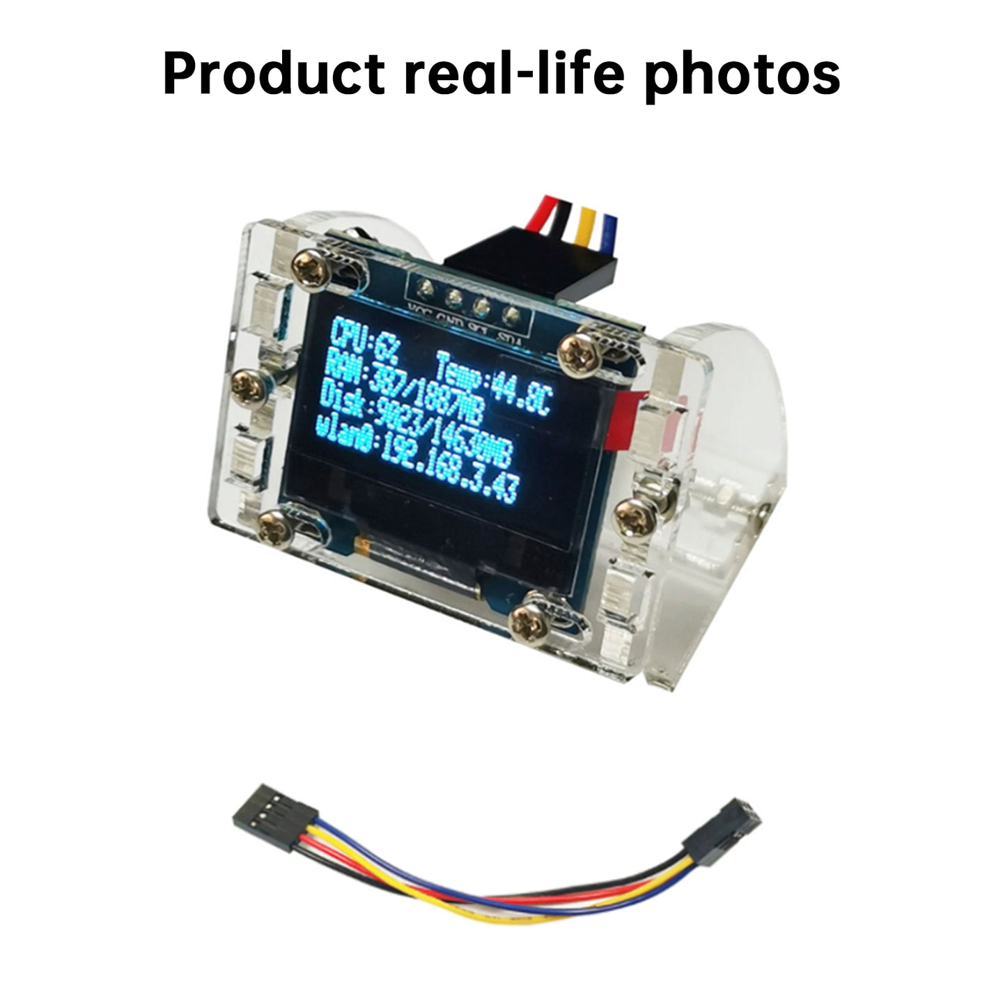 Raspberry Pi 4B 0.96-inch OLED Display Module CPU Temperature Display SSD1306