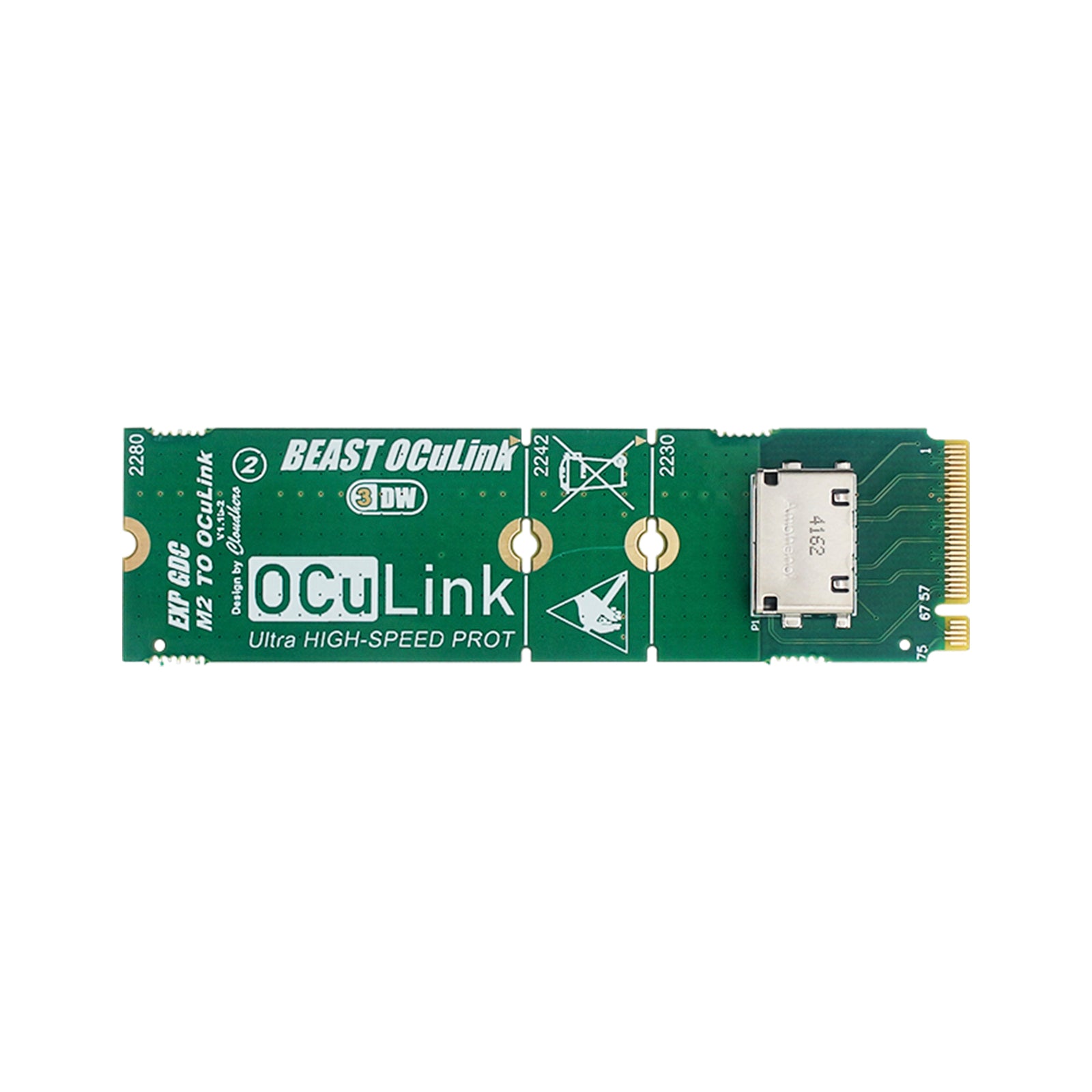 M.2 to OCuLink Interface Adapter Board Expansion Dock External Graphics Card