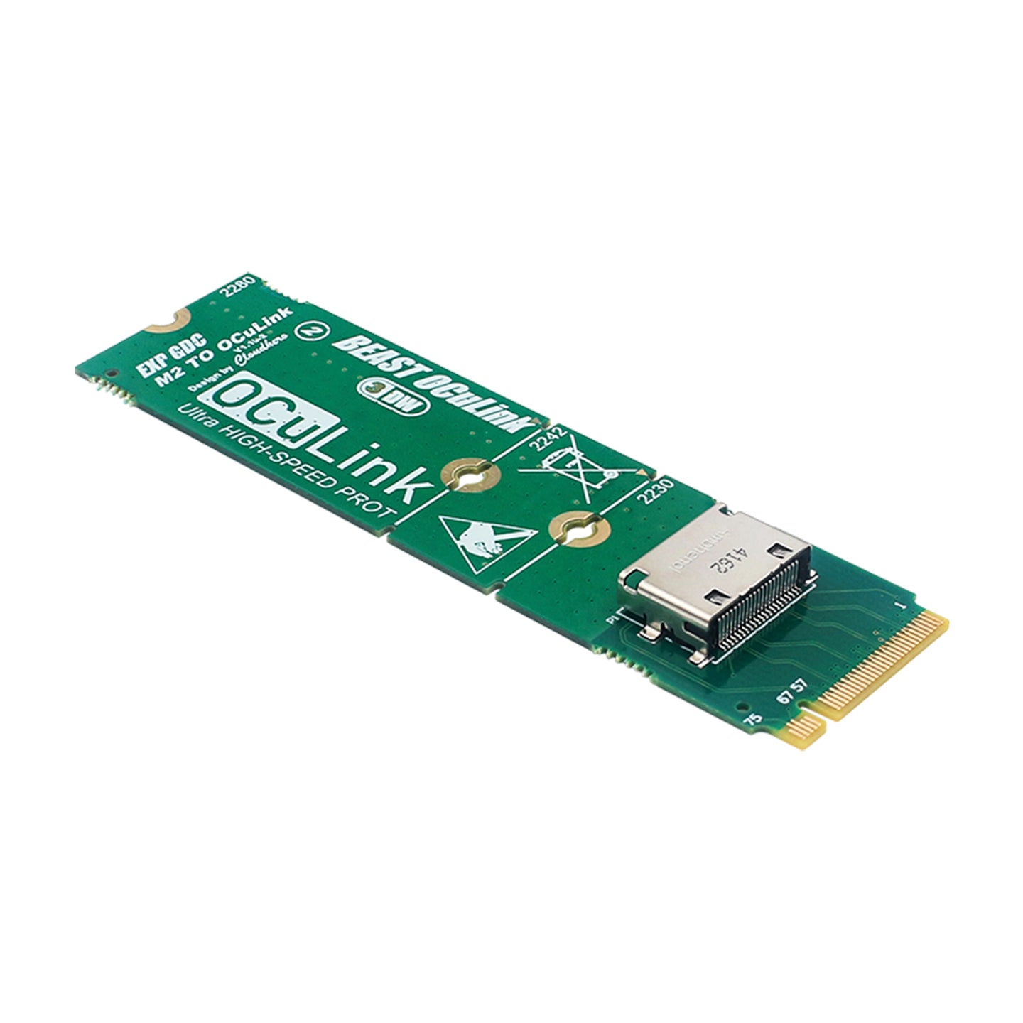 M.2 to OCuLink Interface Adapter Board Expansion Dock External Graphics Card