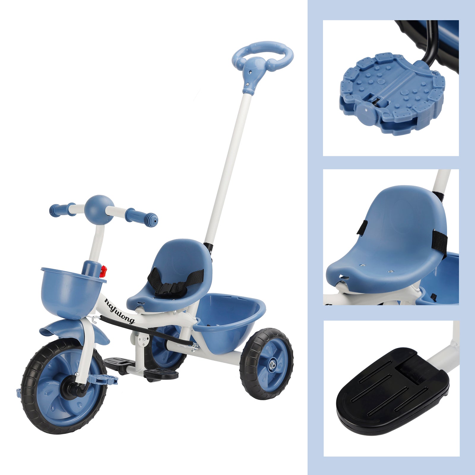 Boys Girls Toddler Trike Kids Tricycle with Push Handle (Copy)