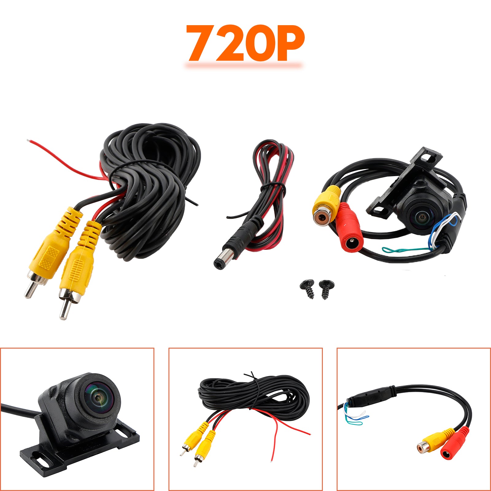 Car Camera AHD720P/CVBS Three-switch Rear View Camera Starlight Night Vision
