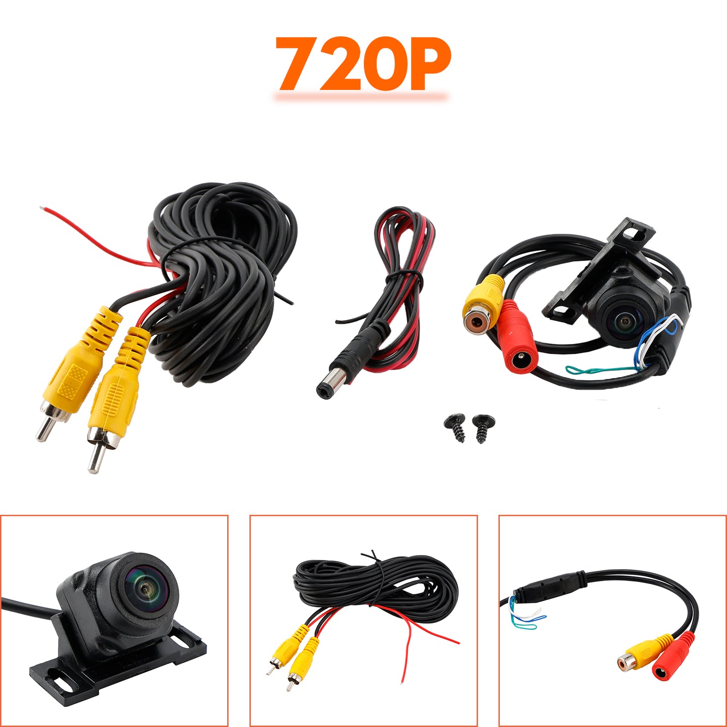 Car Camera AHD720P/CVBS Three-switch Rear View Camera Starlight Night Vision