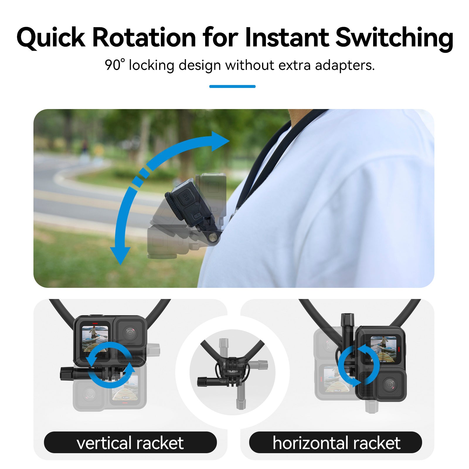 Two in One Magnetic Neck Halter Air Cushion Padding Camera Neck Holder SE2.0